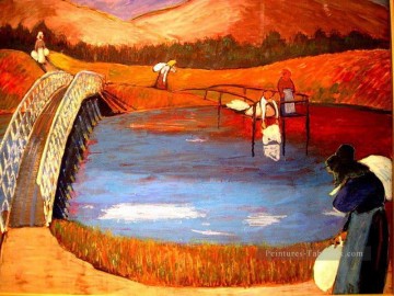 Abstraite et décorative œuvres - pont Marianne von Werefkin Expressionnisme
